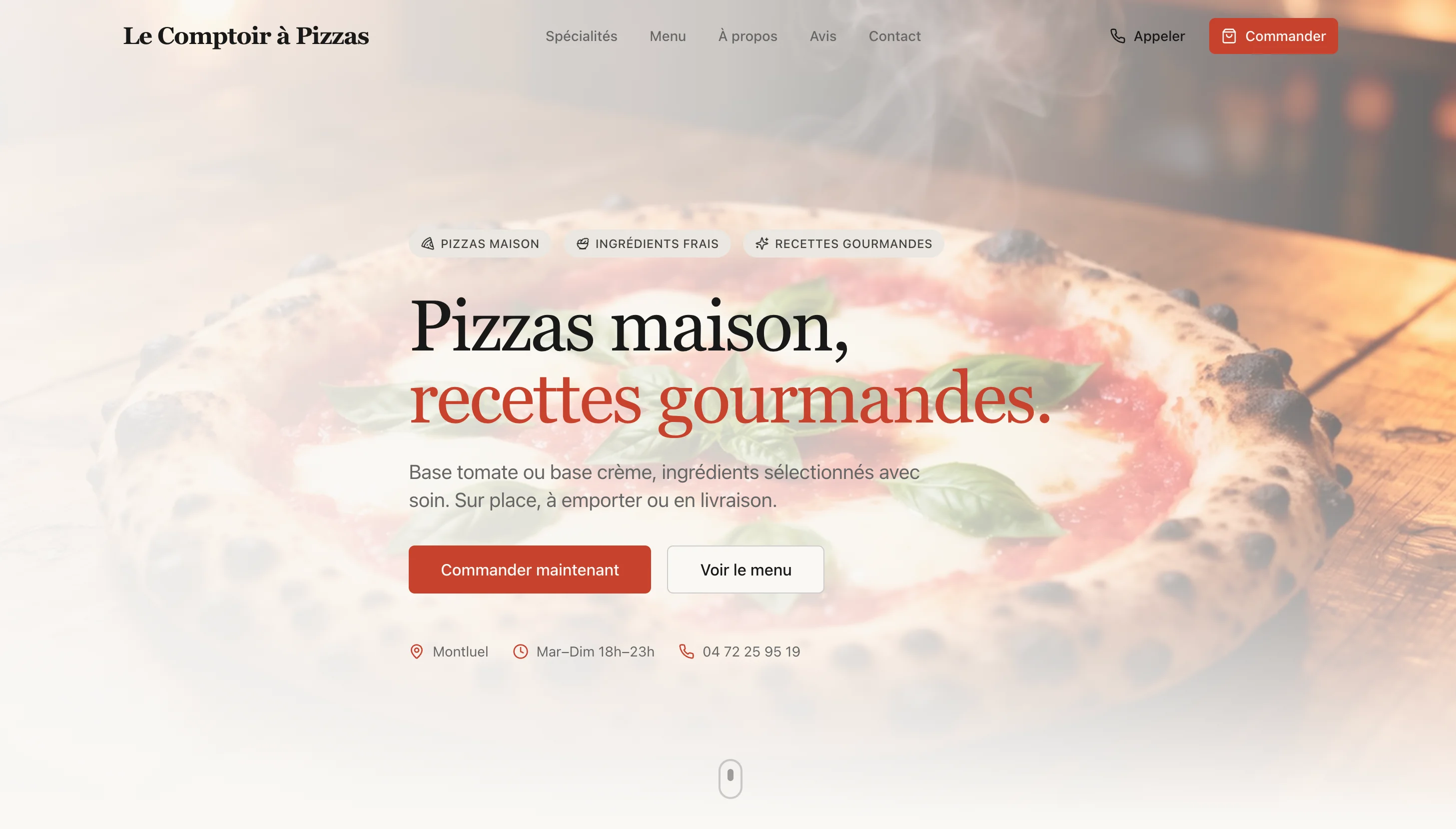 Interface MagicFy pendant la génération d'un site